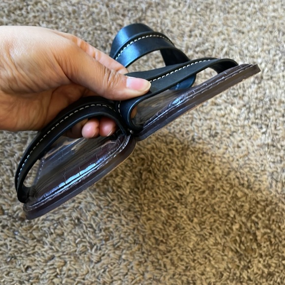 Sam Edelman Black Leather Sandals 9 - Picture 2 of 7